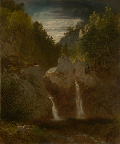 Rocky Pool, Bash Bish-vízesés alkotó: John Frederick Kensett