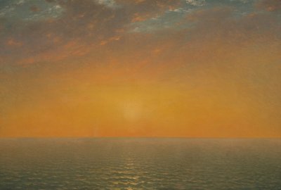 Naplemente a tengeren alkotó: John Frederick Kensett