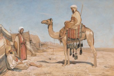Egy beduin tábor; vagy beduin arabok alkotó: John Frederick Lewis