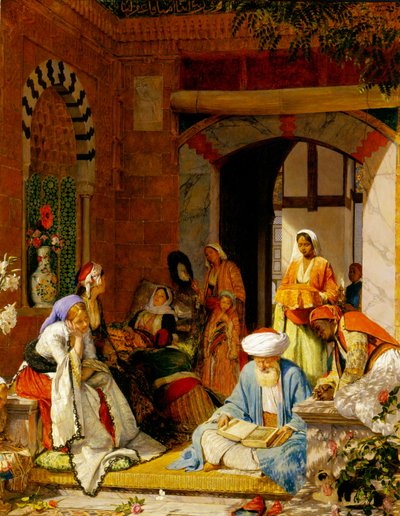 „És a hit imája megmenti a betegeket”, Jakab 5:15-ből (olaj a táblán) alkotó: John Frederick Lewis