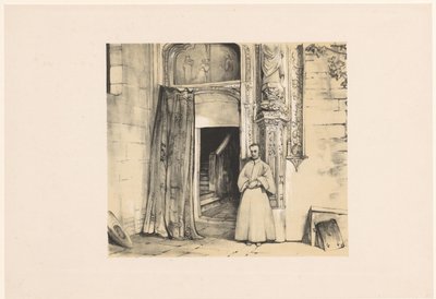 A toledói San Juan de los Reyes kolostor ajtaja alkotó: John Frederick Lewis