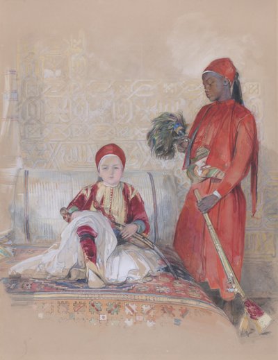 Iskander bég és szolgája, kb. 1848. alkotó: John Frederick Lewis