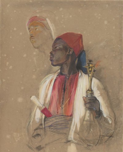 Tanulmány a csővivőhöz, 1841-51. alkotó: John Frederick Lewis