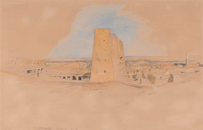 Edfou temploma, Felső-Egyiptom alkotó: John Frederick Lewis