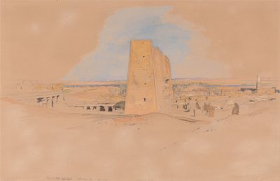 Edfou temploma, Felső-Egyiptom alkotó: John Frederick Lewis