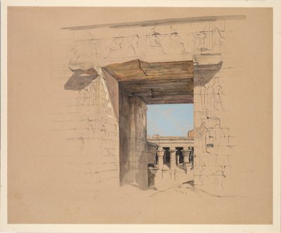 Edfu temploma: A pilon ajtaja alkotó: John Frederick Lewis