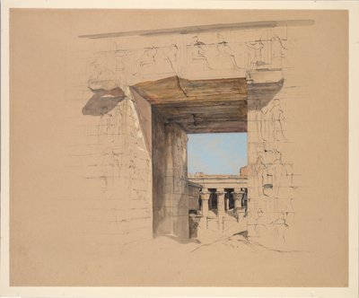 Az edfui templom: Pylon ajtaja alkotó: John Frederick Lewis