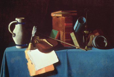 Asztallap hegedűvel alkotó: John Frederick Peto