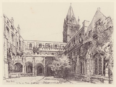 Christ Church Cloisters (litográfia) alkotó: John Fulleylove