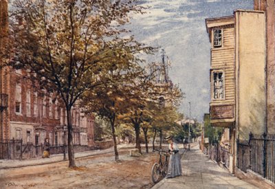 Church Row, Hampstead (színes litó) alkotó: John Fulleylove
