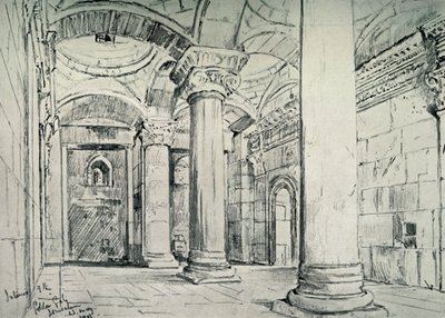 Jeruzsálem – Az Arany vagy Szép Kapu belseje, 1902. alkotó: John Fulleylove