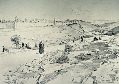 Jeruzsálem, a Betániai úttal, 1902. alkotó: John Fulleylove