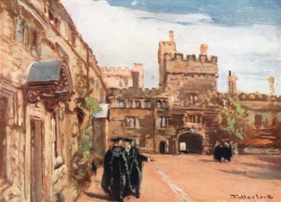 Jesus College (színes litográfia) alkotó: John Fulleylove