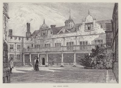 Knole House, The Stone Court (litho) alkotó: John Fulleylove