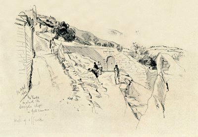 Az Olajfák hegyén, ahol a tanítványok aludtak az agónia alatt a kertben, 1902. alkotó: John Fulleylove