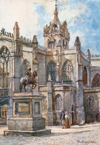 A St. Giles-székesegyház az udvaroktól alkotó: John Fulleylove