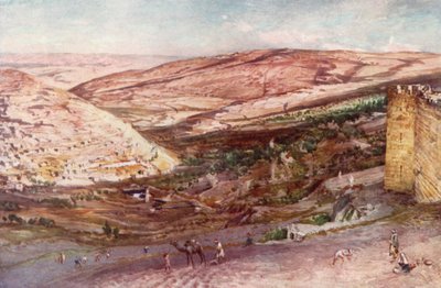 Hinnom és Josafát völgyeinek találkozása, Sion falainak keleti pontjáról nézve alkotó: John Fulleylove