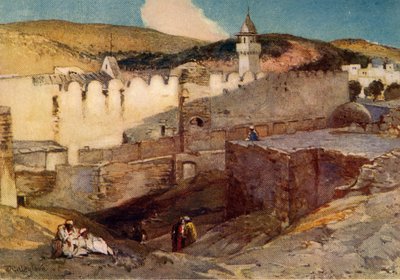 A hebroni mecset a Machpelah-barlang fölött, 1902. alkotó: John Fulleylove