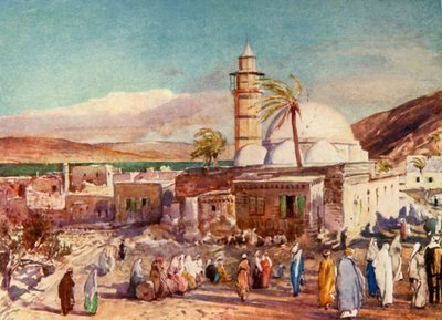 A tibériai mecset és a galileai tó, 1902. alkotó: John Fulleylove
