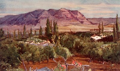 A kísértés hegye Jerikóból, 1902. alkotó: John Fulleylove