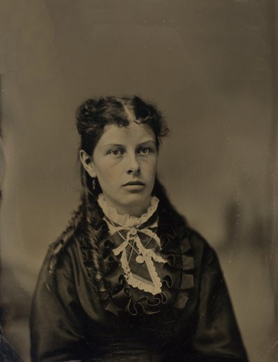 Női portré, 1870 körül. alkotó: John G Ellinwood