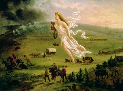 Amerikai Haladás, 1872 alkotó: John Gast