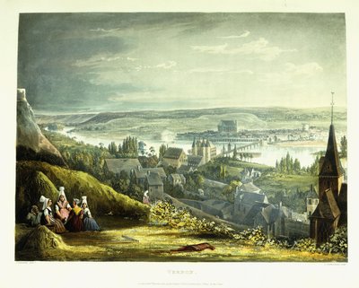 Vernon látképe, 1821 alkotó: John Gendall