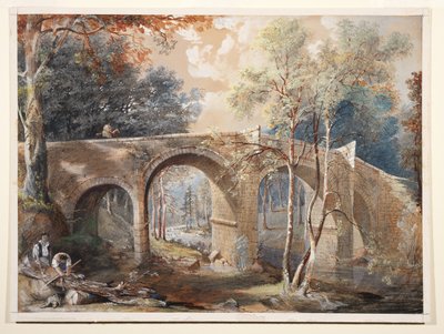 Favágók a Fingle Bridge-nél, Dartmoor alkotó: John Gendall