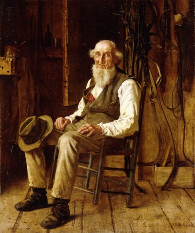 Egy pillanatnyi töprengés, alkotó: John George Brown