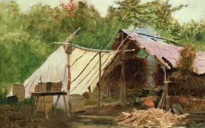 Tábor a Maine Woodban, No.3 alkotó: John George Brown