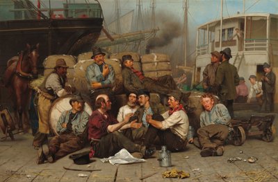 The Longshoremens Noon, 1879 alkotó: John George Brown