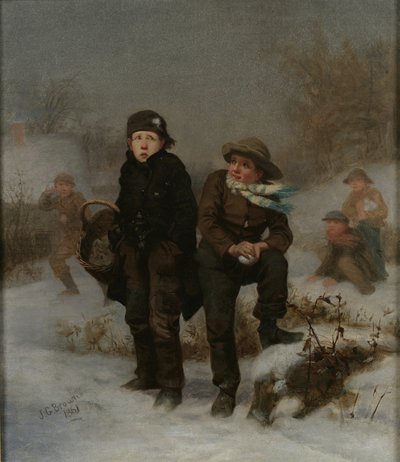 Az áldozat, 1861 alkotó: John George Brown
