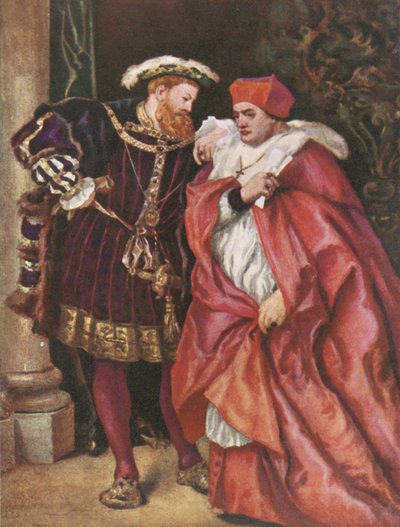 VIII. Henrik és Wolsey bíboros alkotó: John Gilbert