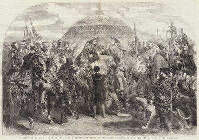 VIII. Henrik és I. Ferenc találkozója Ardres közelében, az Aranyruhás mezőn. alkotó: John Gilbert