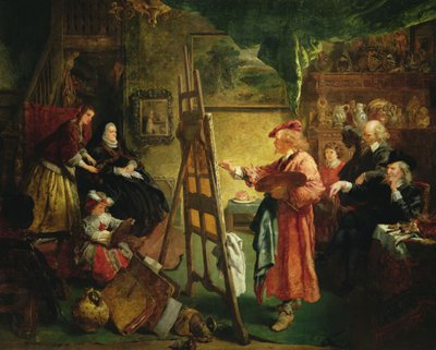 Rembrandt műterme, 1869 körül (olaj, vászon) alkotó: John Gilbert