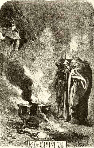 SHAKESPEARE – Macbeth – a három boszorkány alkotó: John Gilbert