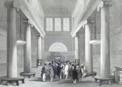 Tőzsde, Henry Melville metszete, 1842 körül alkotó: John Gilbert