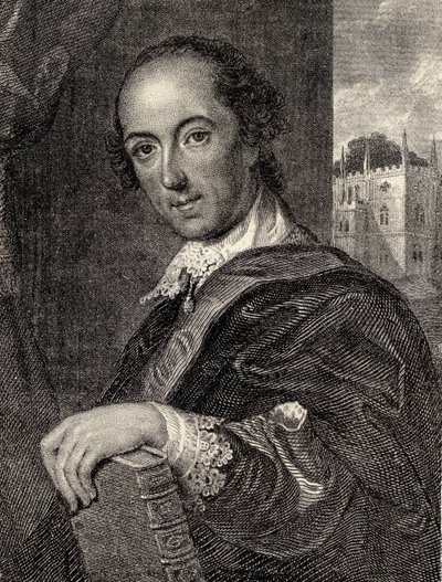 Horace Walpole, Sir Edward Creasy 1876-ban Londonban kiadott „Eminent Etonians emlékiratai” című illusztrációja alkotó: John Giles Eccardt