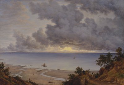 Sandown Bay, Shanklin Chine közelében, Wight-szigeten alkotó: John Glover