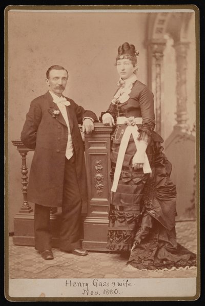 Henry Gass 1835-1884 és felesége, Emma Dibble portréja, 1880. november. alkotó: John Goldin