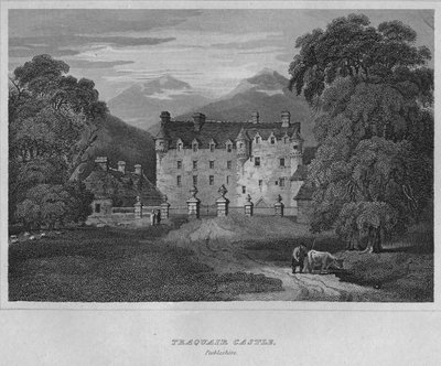 Traquair kastély, Peebleshire, 1814 alkotó: John Greig