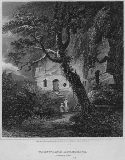 Warkworth Hermitage, Northumberland, 1814 alkotó: John Greig