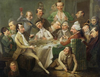Egy karikatúra csoport, 1776 körül (olaj, vászon) alkotó: John Hamilton Mortimer