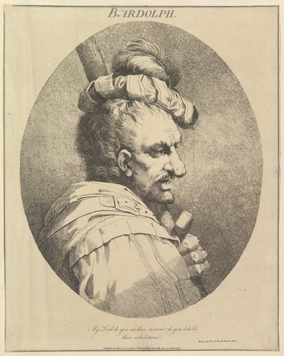 Bardolph tizenkét karakter Shakespeare-ből, 1775. május 20. alkotó: John Hamilton Mortimer