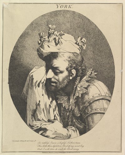 York hercege Tizenkét karakter Shakespeare-ből, 1776. március 15. alkotó: John Hamilton Mortimer