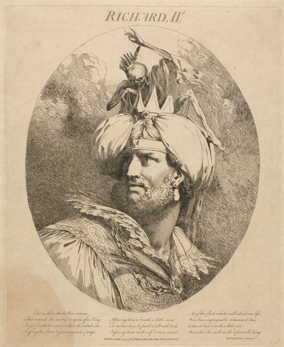 "Richard II", III. felvonás, II. jelenet alkotó: John Hamilton Mortimer