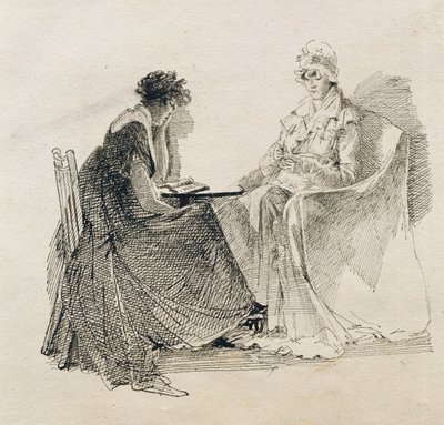 Egy este (toll és tinta papíron) alkotó: John Harden