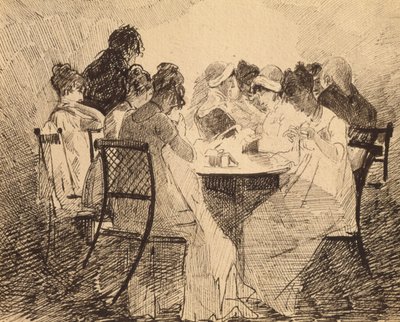 Buli Dublinban, 1809 (toll és tinta papíron) alkotó: John Harden