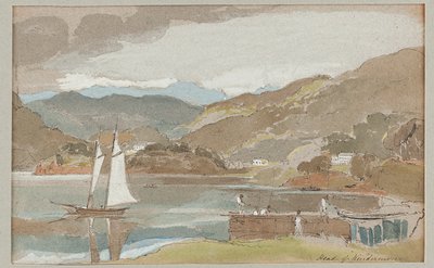 Vitorlázás a Windermere-n, 1810 (wc papíron) alkotó: John Harden
