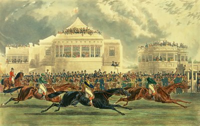 A császári kupáért folyó verseny Ascotban, 1845. június 12. (akvarell, papír) alkotó: John Harris